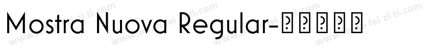 Mostra Nuova Regular字体转换